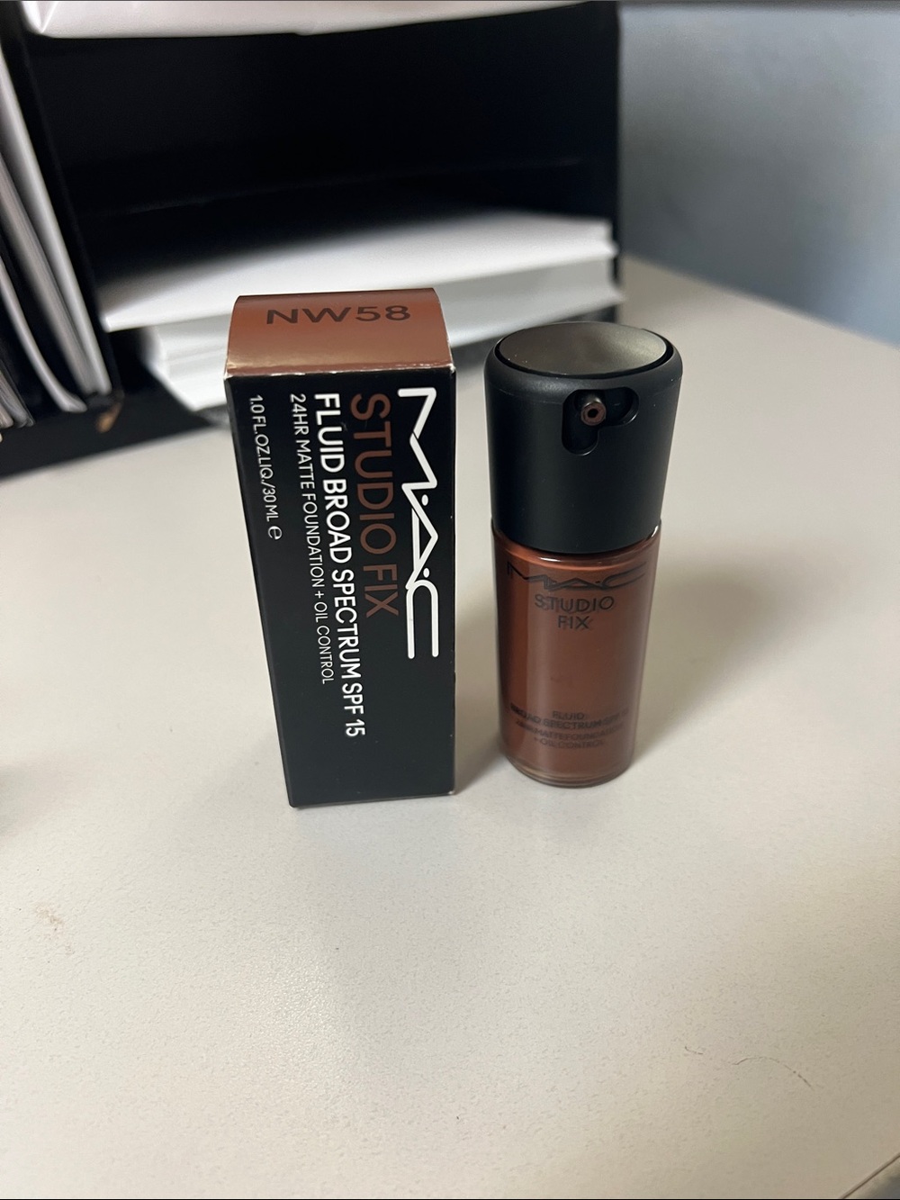 MAC Cosmetics Studio Fix Fluid Foundation NW58 - Deep Brown